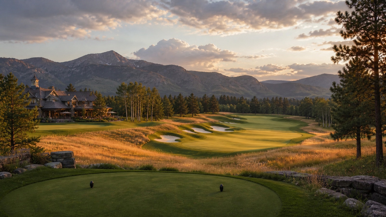 Illustrative golf course visual