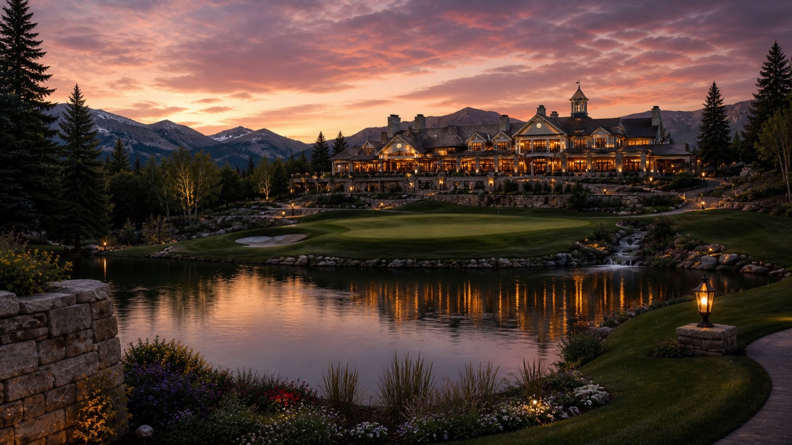 Illustrative golf course visual